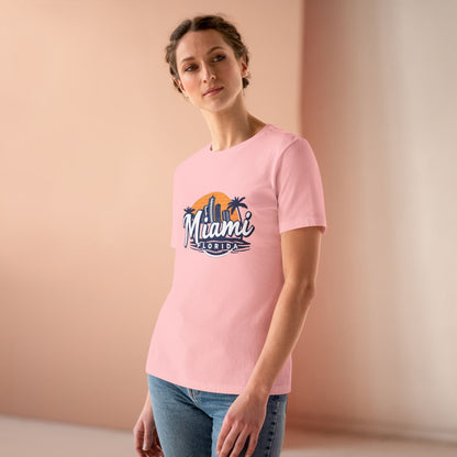 Retro Miami Women's Cotton Tee