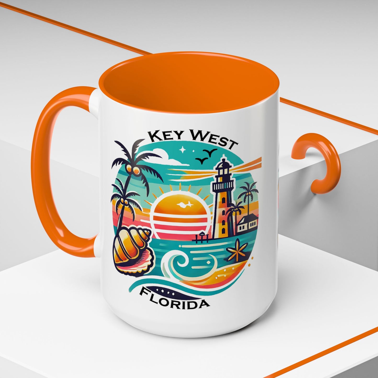 Vibrant Key West Accent Coffee Mug