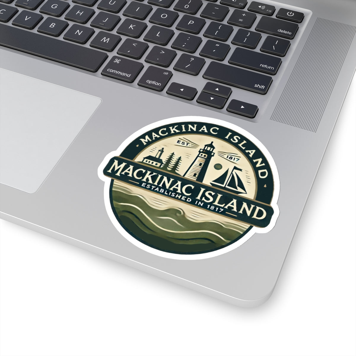 Vintage Mackinac Island Kiss-Cut Sticker