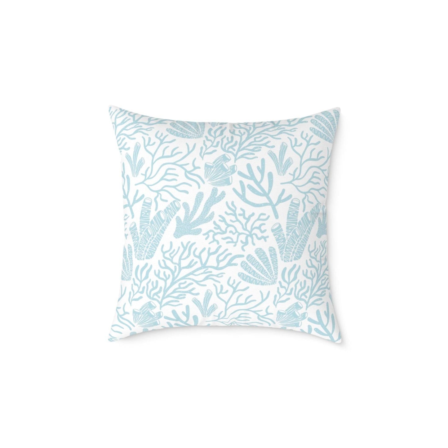 Coastal Reef Print Throw Pillow