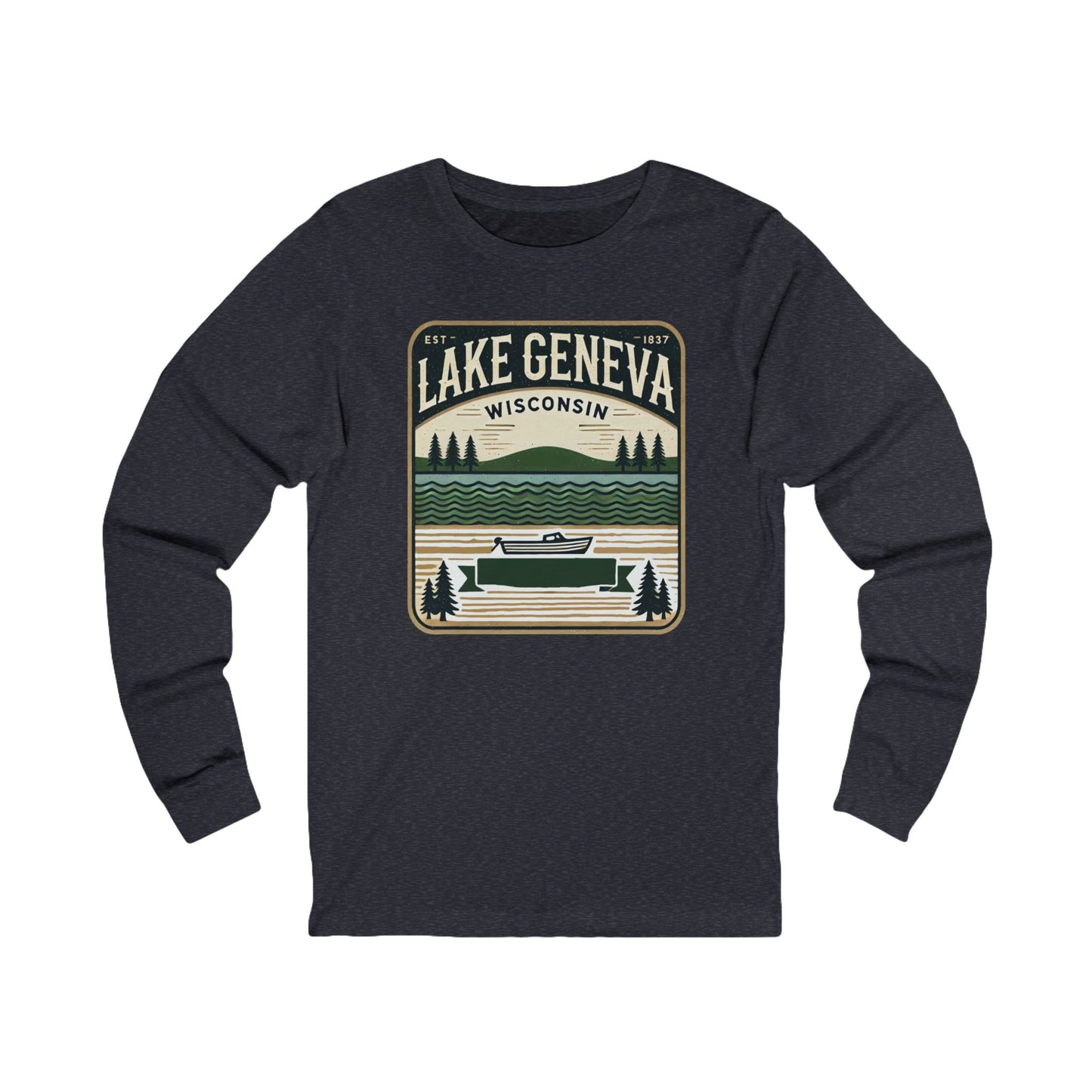 Vintage Lake Geneva Unisex Jersey Long Sleeve Tee