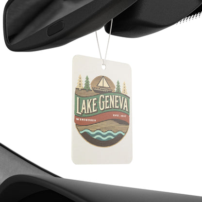 Retro Lake Geneva Car Air Freshener