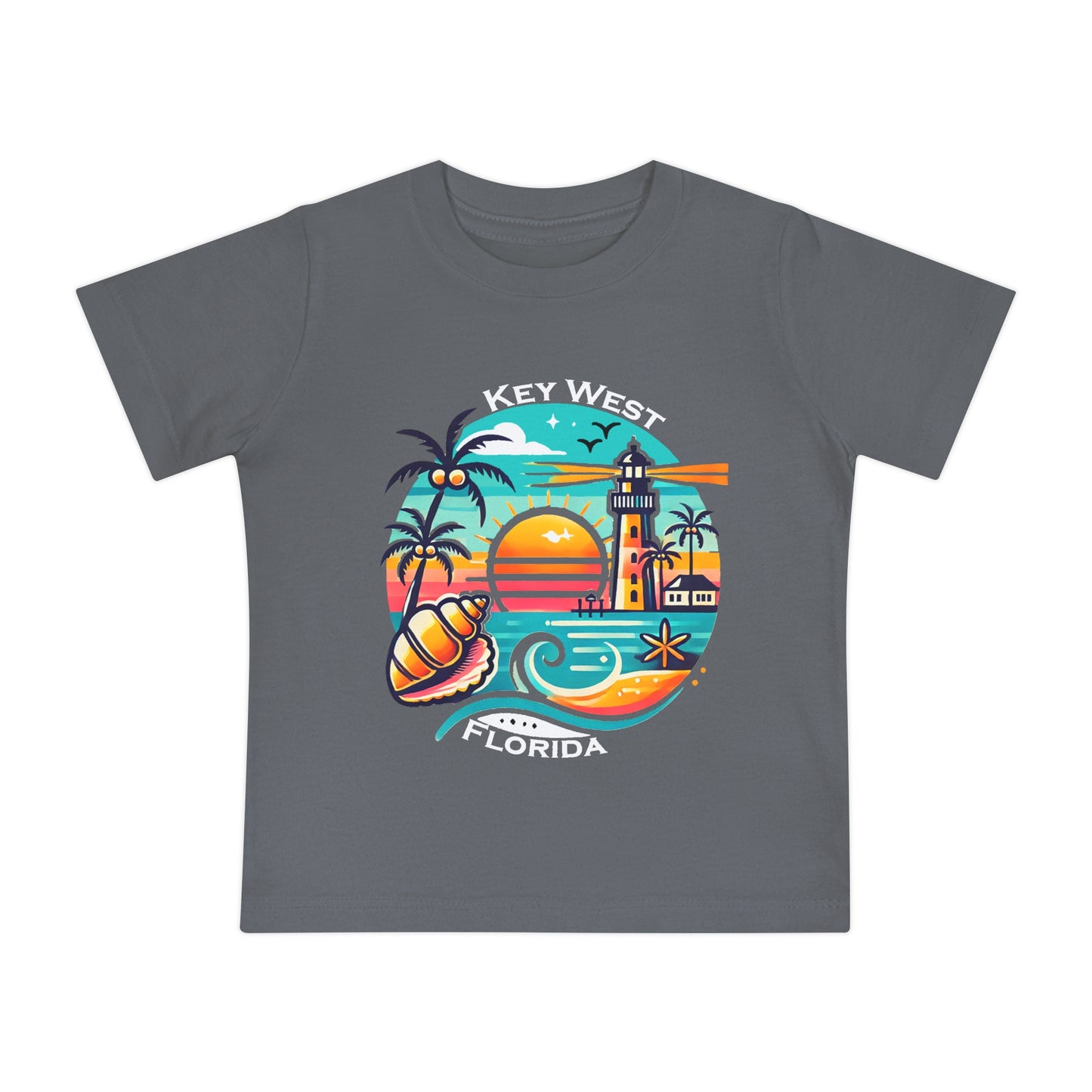 Vibrant Key West Baby Short Sleeve T-Shirt