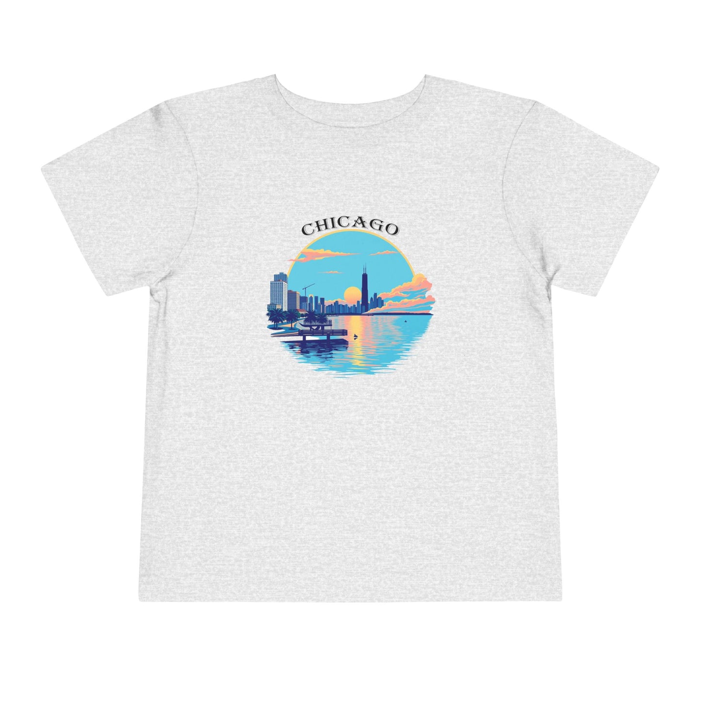 Retro Chicago Unisex Toddler Short Sleeve Tee