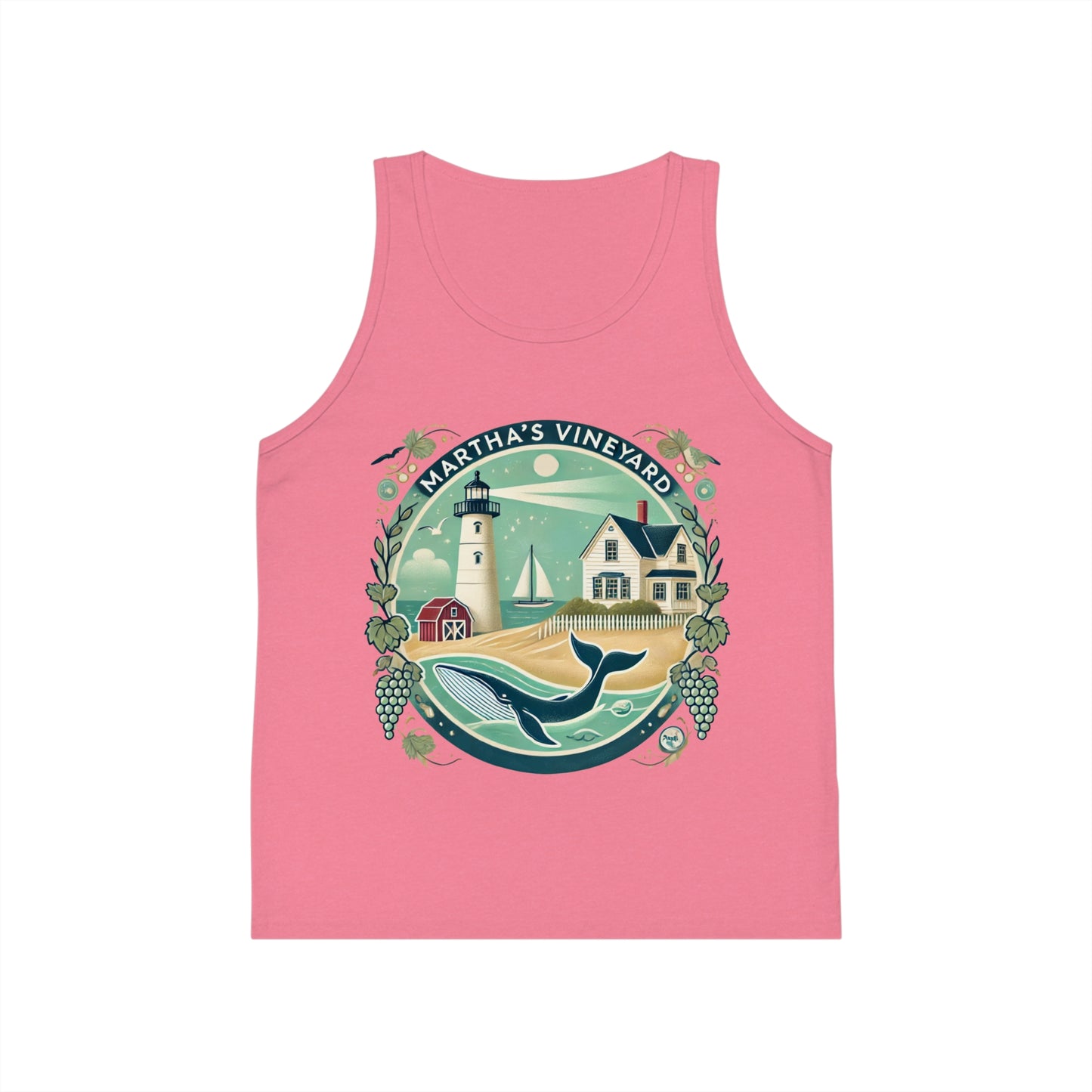 Vintage Martha's Vineyard Unisex Kids Jersey Tank Top