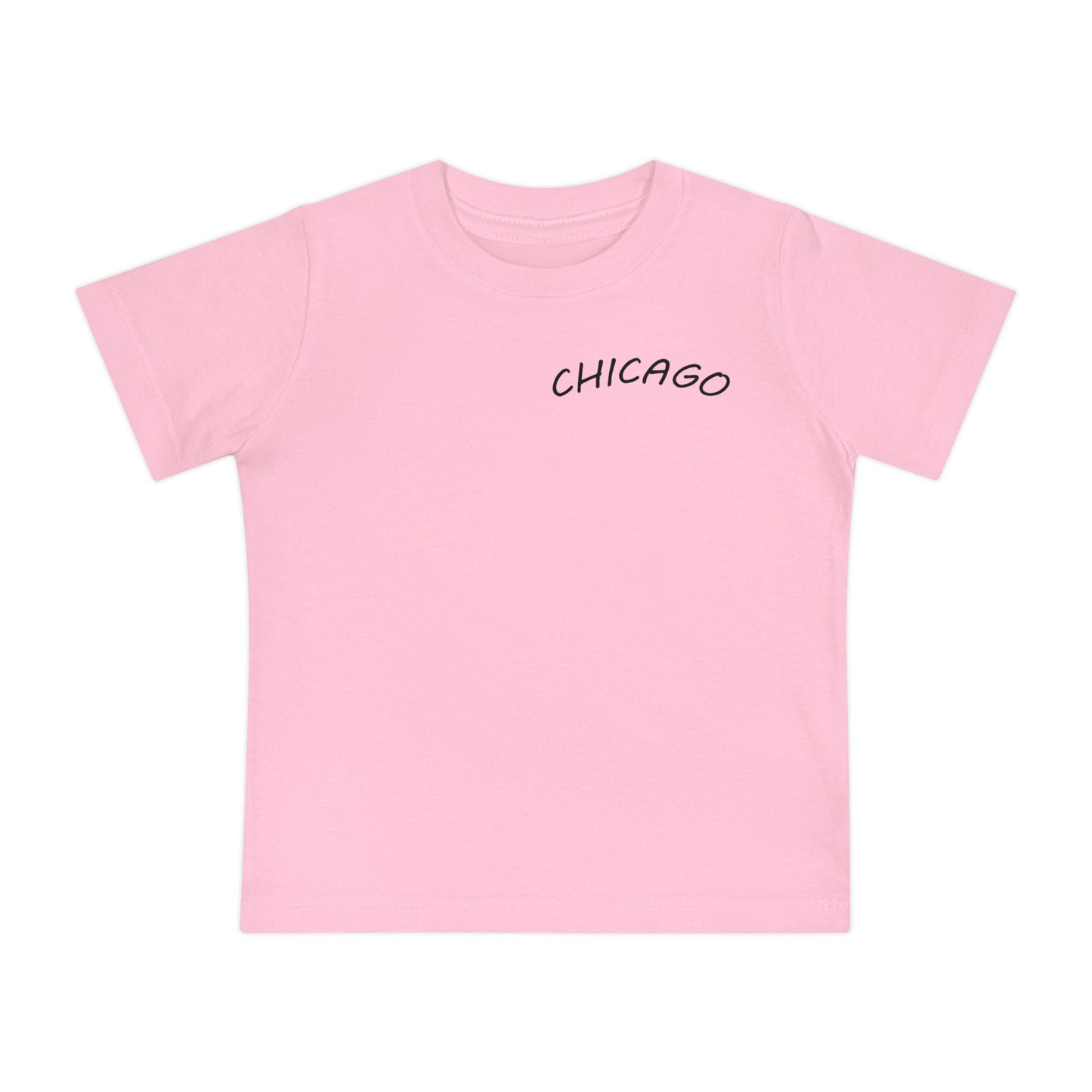 Retro Chicago Sunset Unisex Baby Short Sleeve T-Shirt