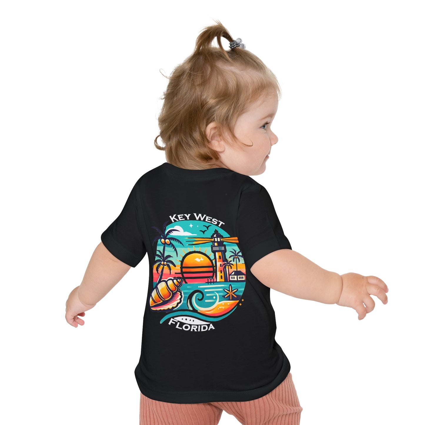 Vibrant Key West Unisex Baby Short Sleeve T-Shirt