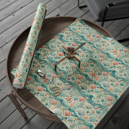 Ocean Seashells Wrapping Paper