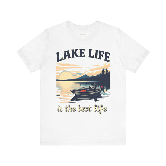 Lake Life is the Best Life Unisex Jersey Short Sleeve Tee