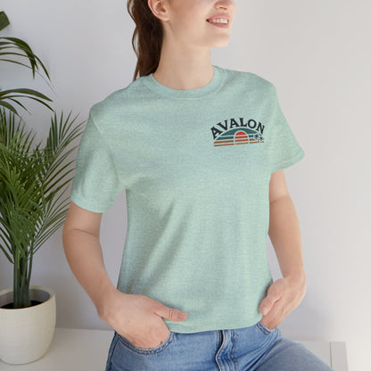 Retro Avalon Sunset Unisex Jersey Tee