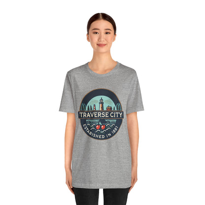 Vintage Traverse City Unisex Jersey Short Sleeve Tee