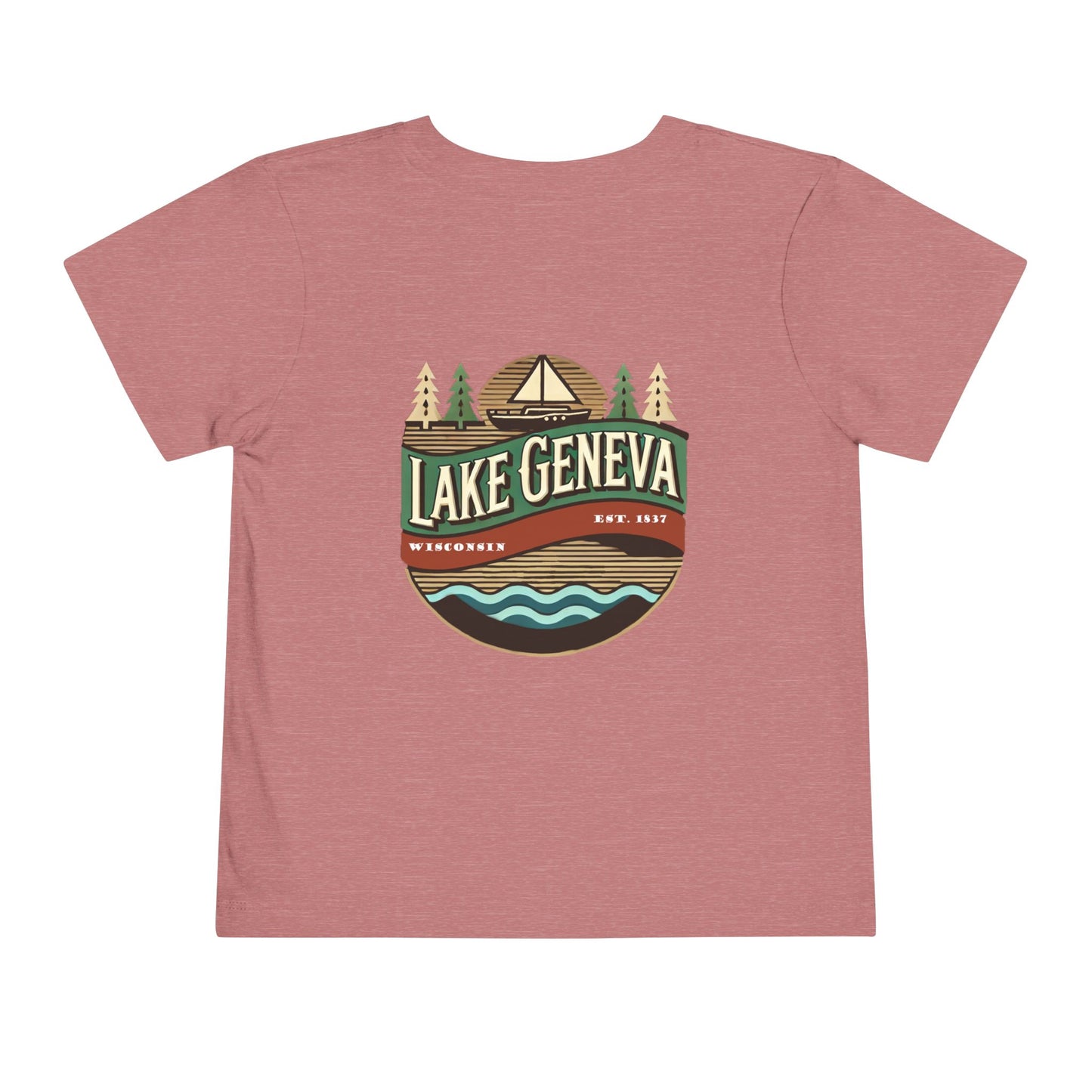 Retro Lake Geneva Unisex Toddler Short Sleeve Tee