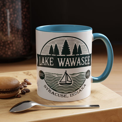 Vintage Lake Wawasee Accent Coffee Mug