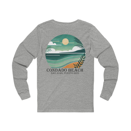 Coastal Vibes Condado Beach Unisex Jersey Long Sleeve Tee