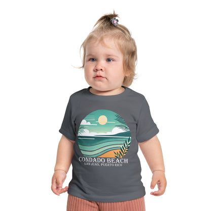 Coastal Vibes Condado Beach Unisex Baby Short Sleeve T-Shirt