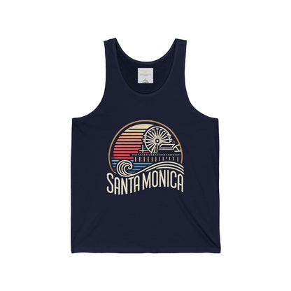 Vibrant Santa Monica Unisex Jersey Tank