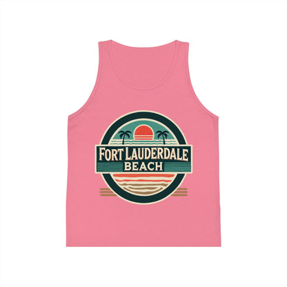 Vintage Fort Lauderdale Unisex Kids Jersey Tank Top