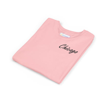 Elegant Chicago Skyline Unisex Youth Short Sleeve Tee