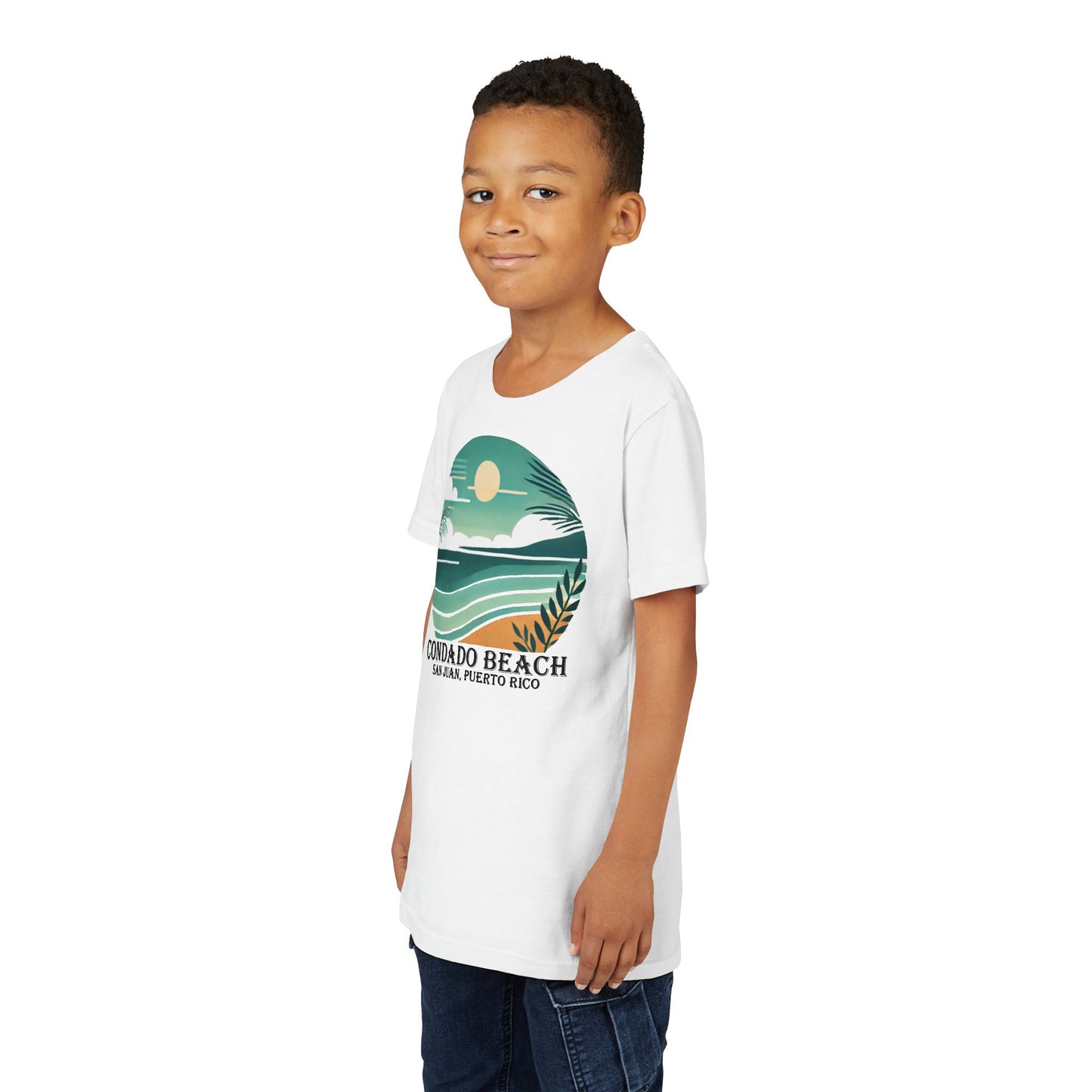 Coastal Vibes Condado Beach Unisex Youth Short Sleeve Tee