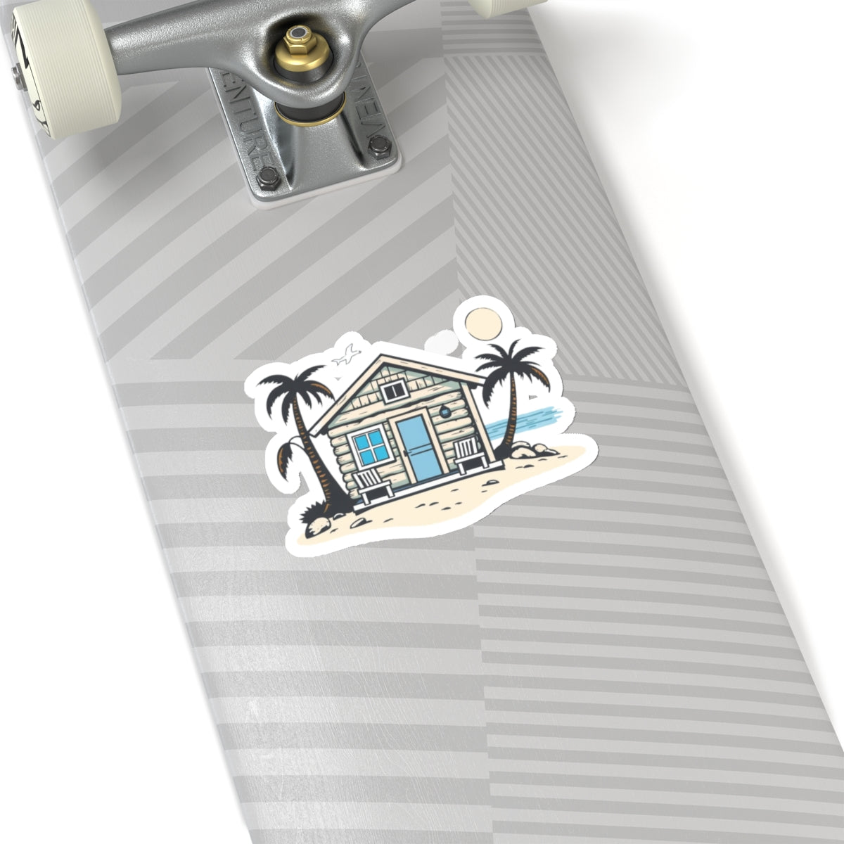 Beach Cabin Kiss-Cut Sticker #1