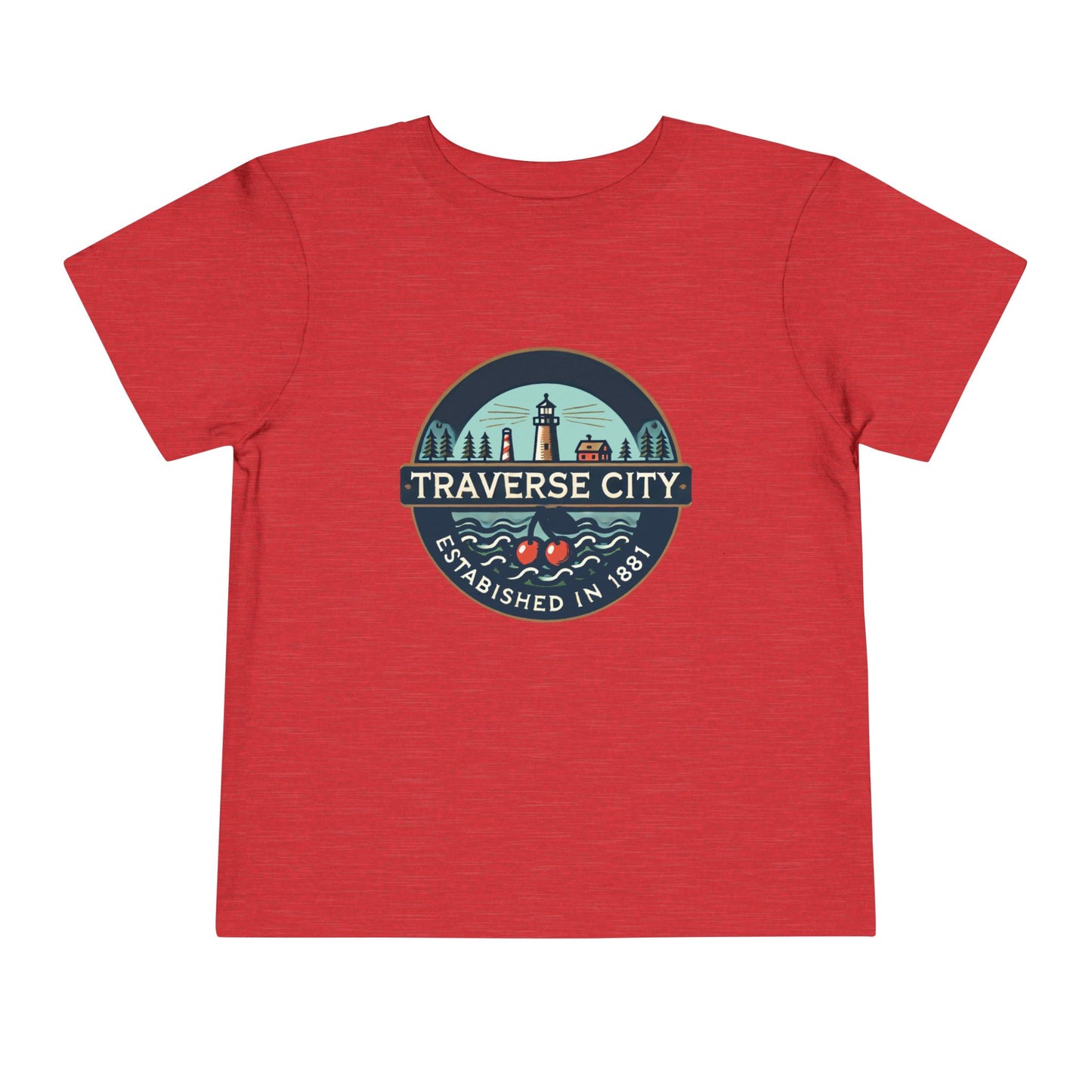 Vintage Traverse City Unisex Toddler Short Sleeve Tee