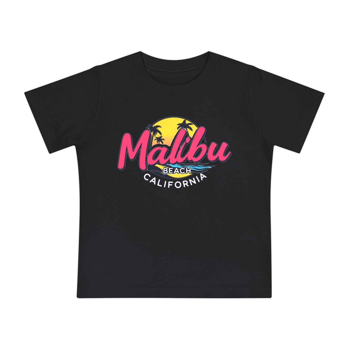 Retro Malibu Unisex Baby Short Sleeve T-Shirt