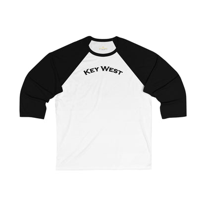 Vibrant Key West Men's 3/4 Sleeve Baseball Tee