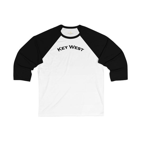 Vibrant Key West Men's 3/4 Sleeve Baseball Tee