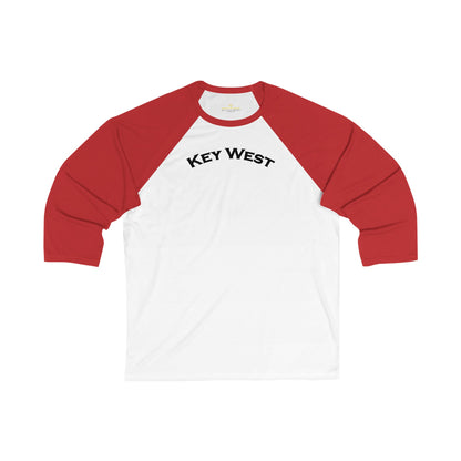 Vibrant Key West Men's 3/4 Sleeve Baseball Tee