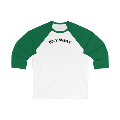 Vibrant Key West Men's 3/4 Sleeve Baseball Tee