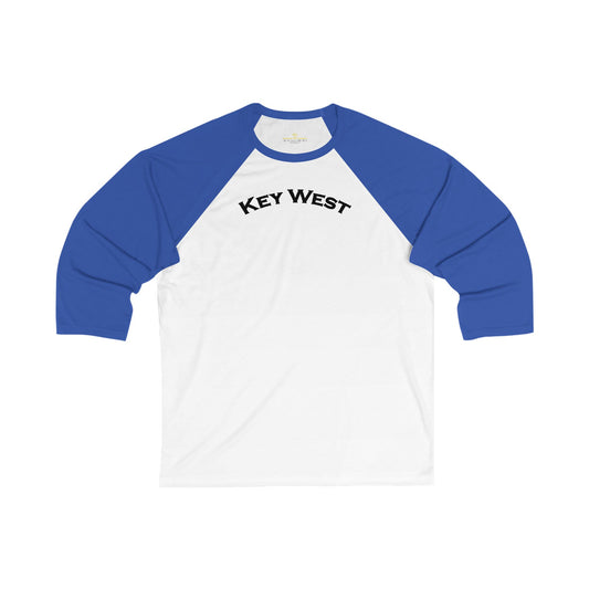 Vibrant Key West Men's 3/4 Sleeve Baseball Tee