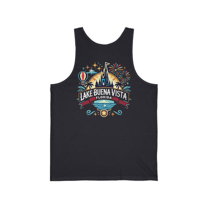 Adventurous Lake Buena Vista Unisex Jersey Tank