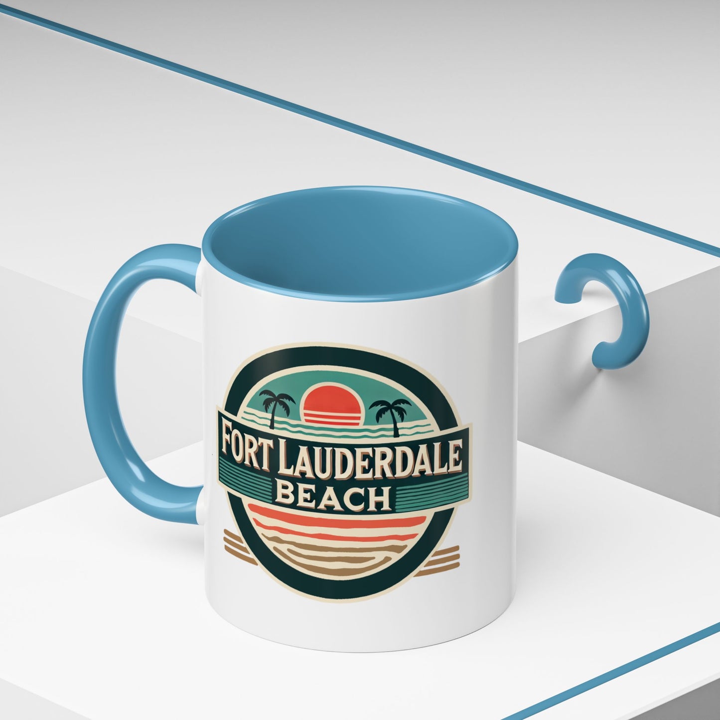 Vintage Fort Lauderdale Accent Coffee Mug