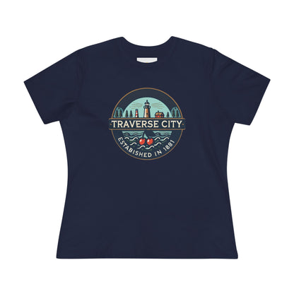 Vintage Traverse City Women's Cotton Tee