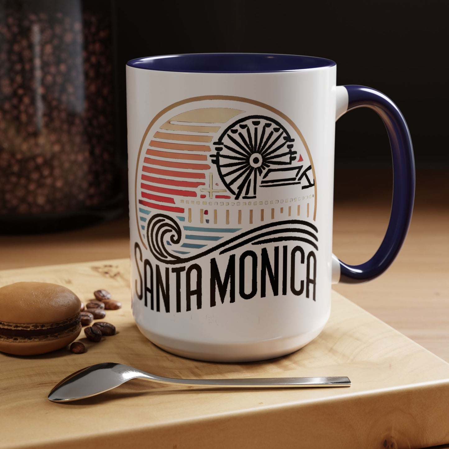 Vibrant Santa Monica Accent Coffee Mug