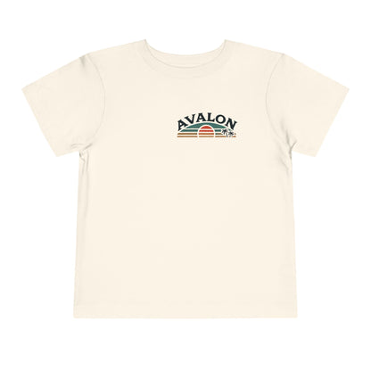 Retro Avalon Sunset Unisex Toddler Short Sleeve Tee