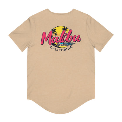 Retro Malibu Men's Jersey Curved Hem Tee
