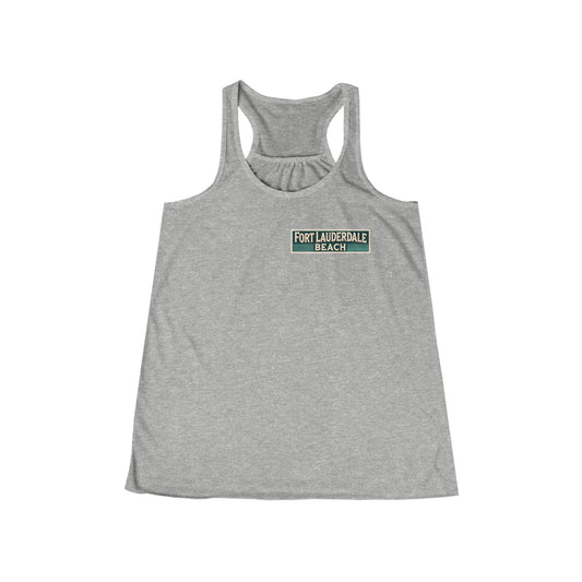 Vintage Fort Lauderdale Women's Flowy Racerback Tank