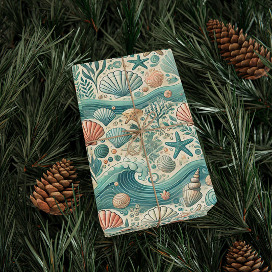 Ocean Seashells Wrapping Paper