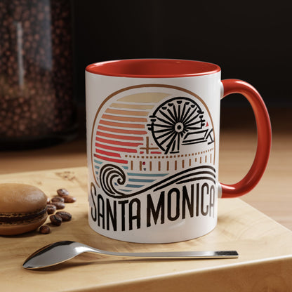 Vibrant Santa Monica Accent Coffee Mug