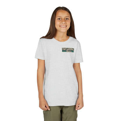 Vintage Fort Lauderdale Unisex Youth Short Sleeve Tee