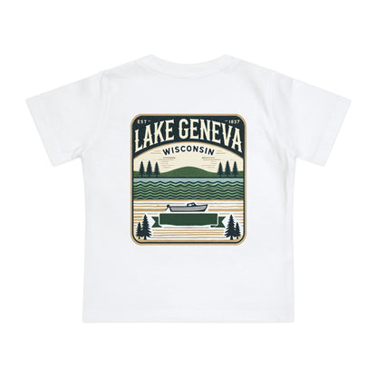 Vintage Lake Geneva Unisex Baby Short Sleeve T-Shirt