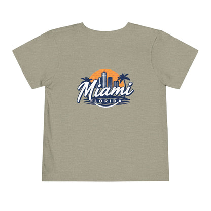 Retro Miami Unisex Toddler Short Sleeve Tee