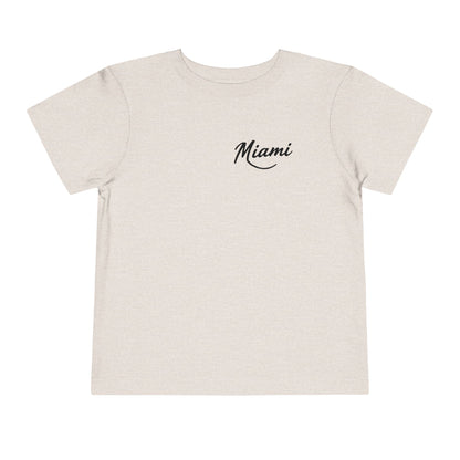Retro Miami Unisex Toddler Short Sleeve Tee