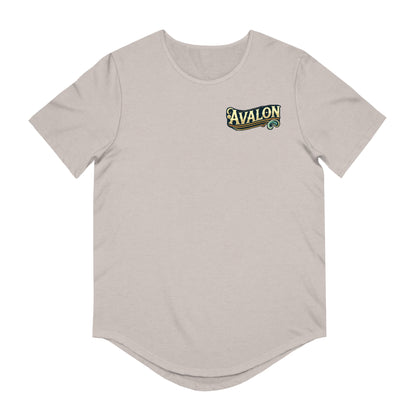 Elegant Avalon Men's Jersey Curved Hem Tee