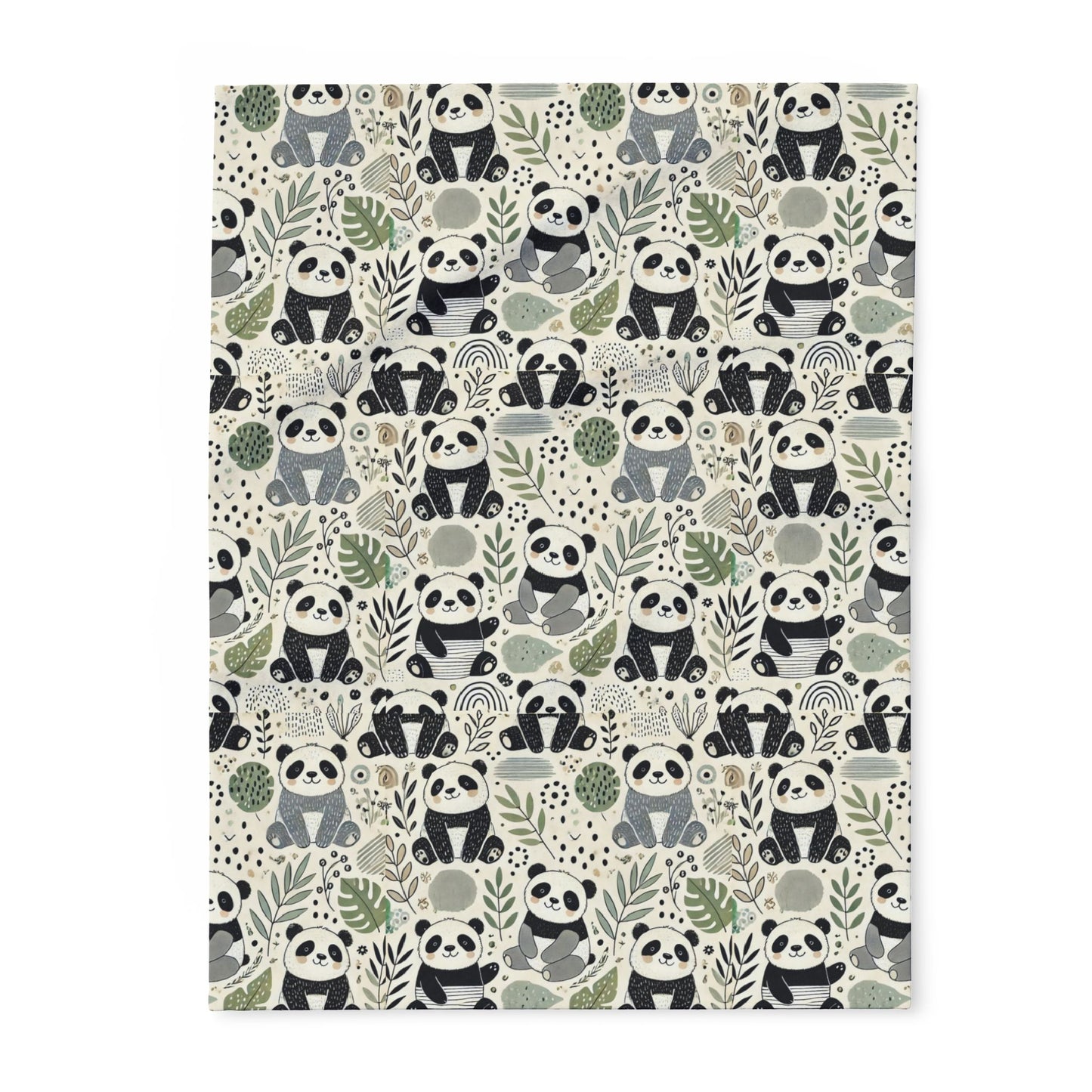 Happy Pandas Arctic Fleece Blanket