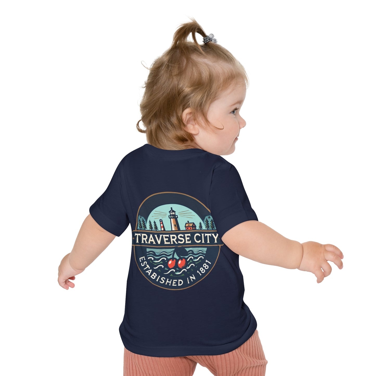 Vintage Traverse City Unisex Baby Short Sleeve T-Shirt