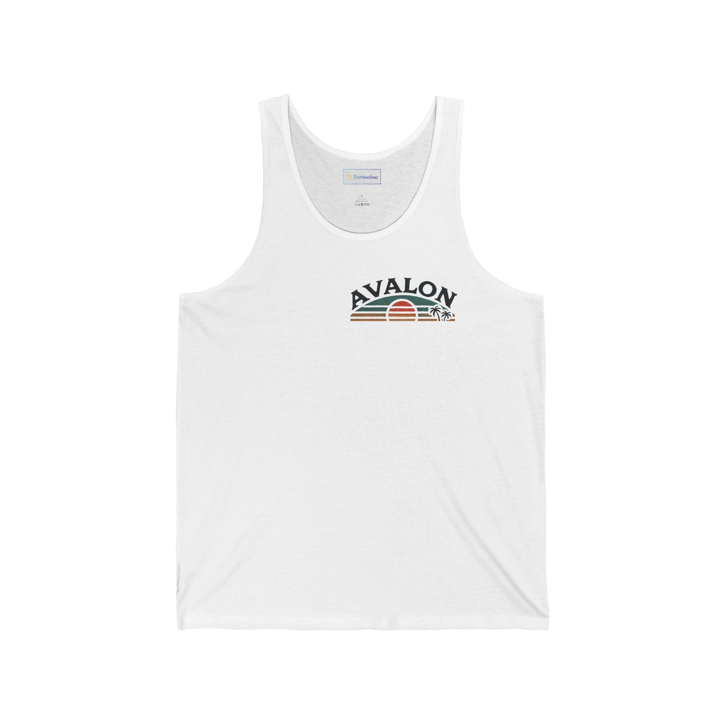 Retro Avalon Sunset Unisex Jersey Tank