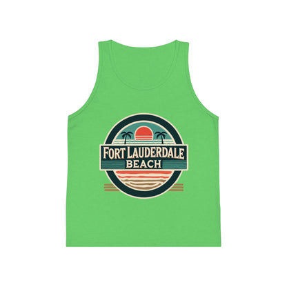 Vintage Fort Lauderdale Unisex Kids Jersey Tank Top
