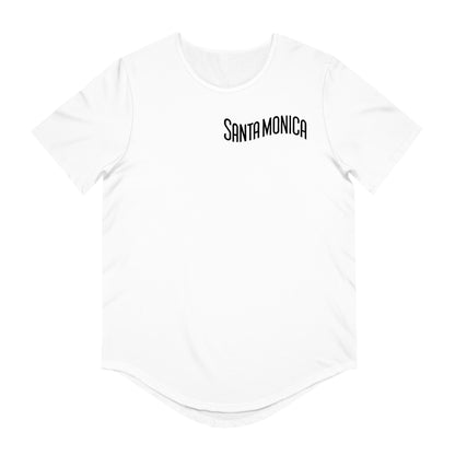 Vibrant Santa Monica Men's Jersey Curved Hem Tee
